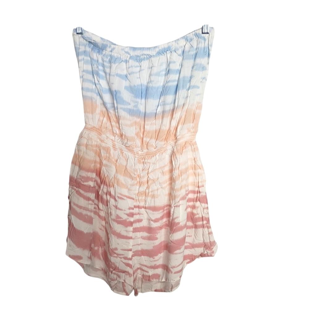 Ocean Drive - Strapless  Tie-Dye One Piece Dress - Size M